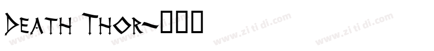 Death Thor字体转换